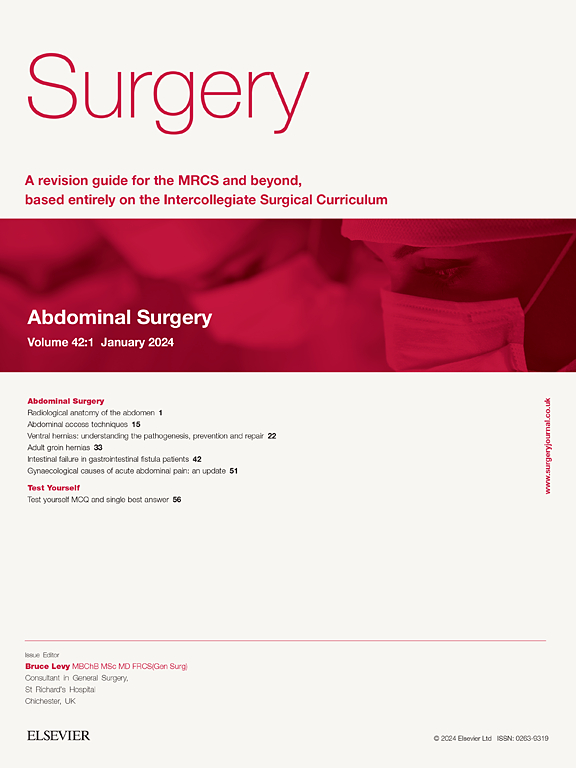 Go to journal home page - Surgery (Oxford)